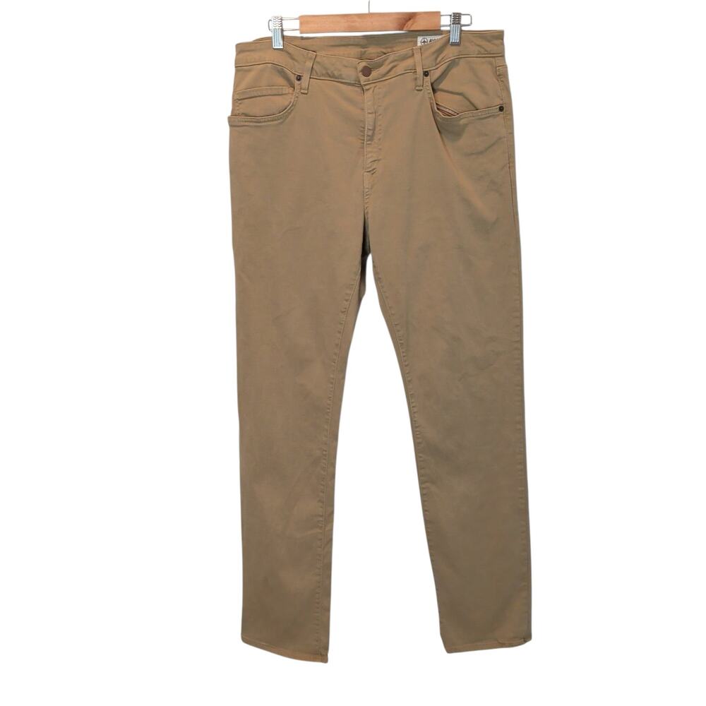 Aviator Men's Sz 38 Khaki Tan Pants Straight Fit Stretch Made in USA